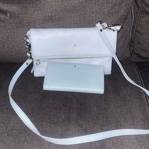 Baby blue Kate Spade shoulder purse